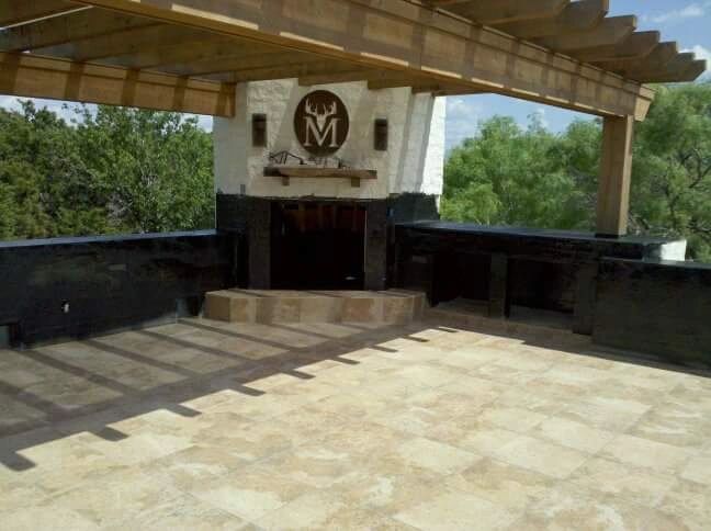 Outdoor patio waterproofing project